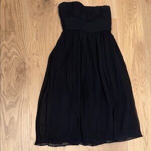 J. Crew Elegant Black Strapless Dress